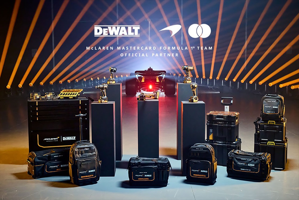 DeWalt Launches Special Edition Tool Line with McLaren F1 Team